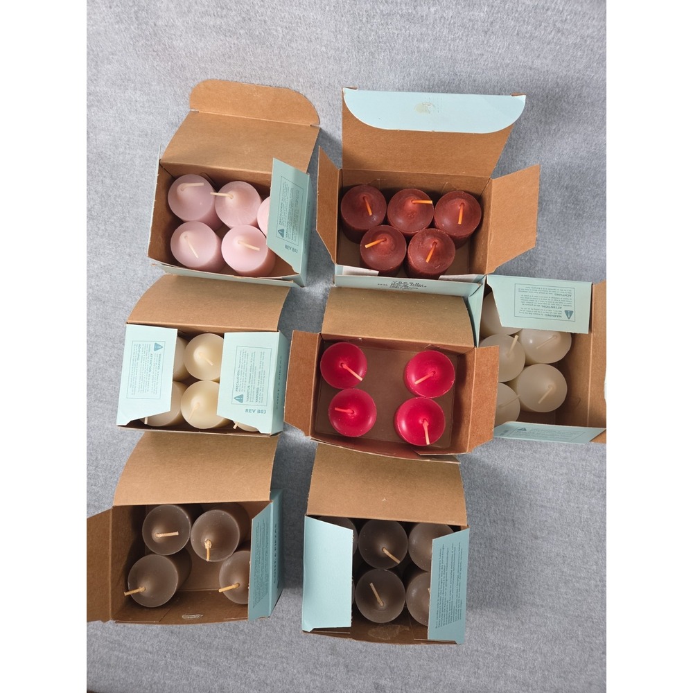 PartyLite 35 Assorted Lot Votive Candles Set New Old Stock as Shown
